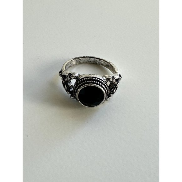 Black Onyx Stone Ring Statement Ring For Women - Rings Gemst - Picture 1 of 2
